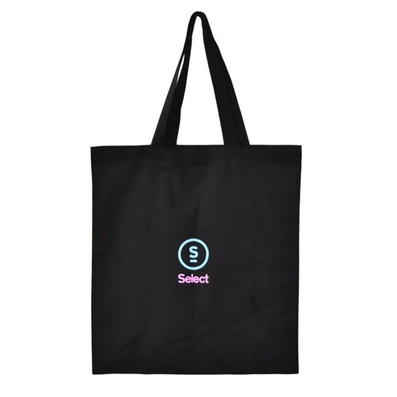 Select Vapor Tote Bag and Zipper Pouch Colorful Lips Graphic on Black - Picture 3 of 5